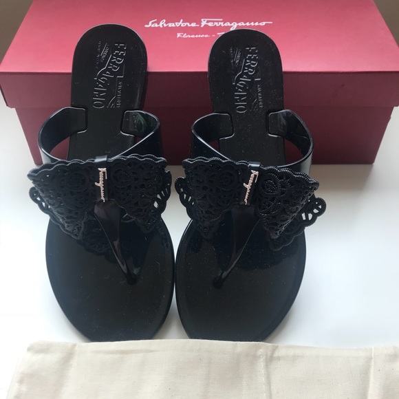 ferragamo jelly flip flops